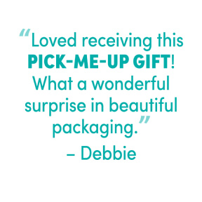 Review Text - 'Loved receiving this pick-me-up gift! What a wonderful surprise in beautiful pacakging.' - Debbie