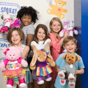 Kids at a Build-A-Bear Party
